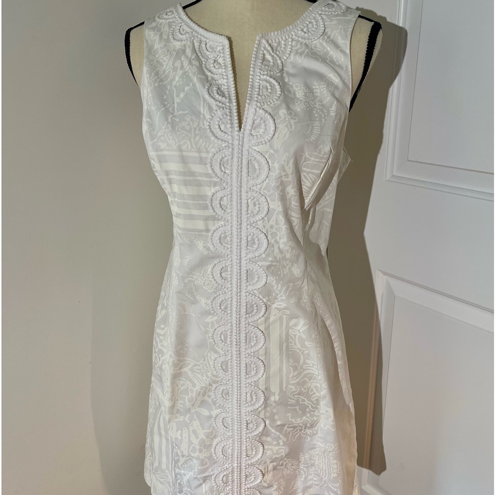 Lilly Pulitzer Ivory with White Trim Dress